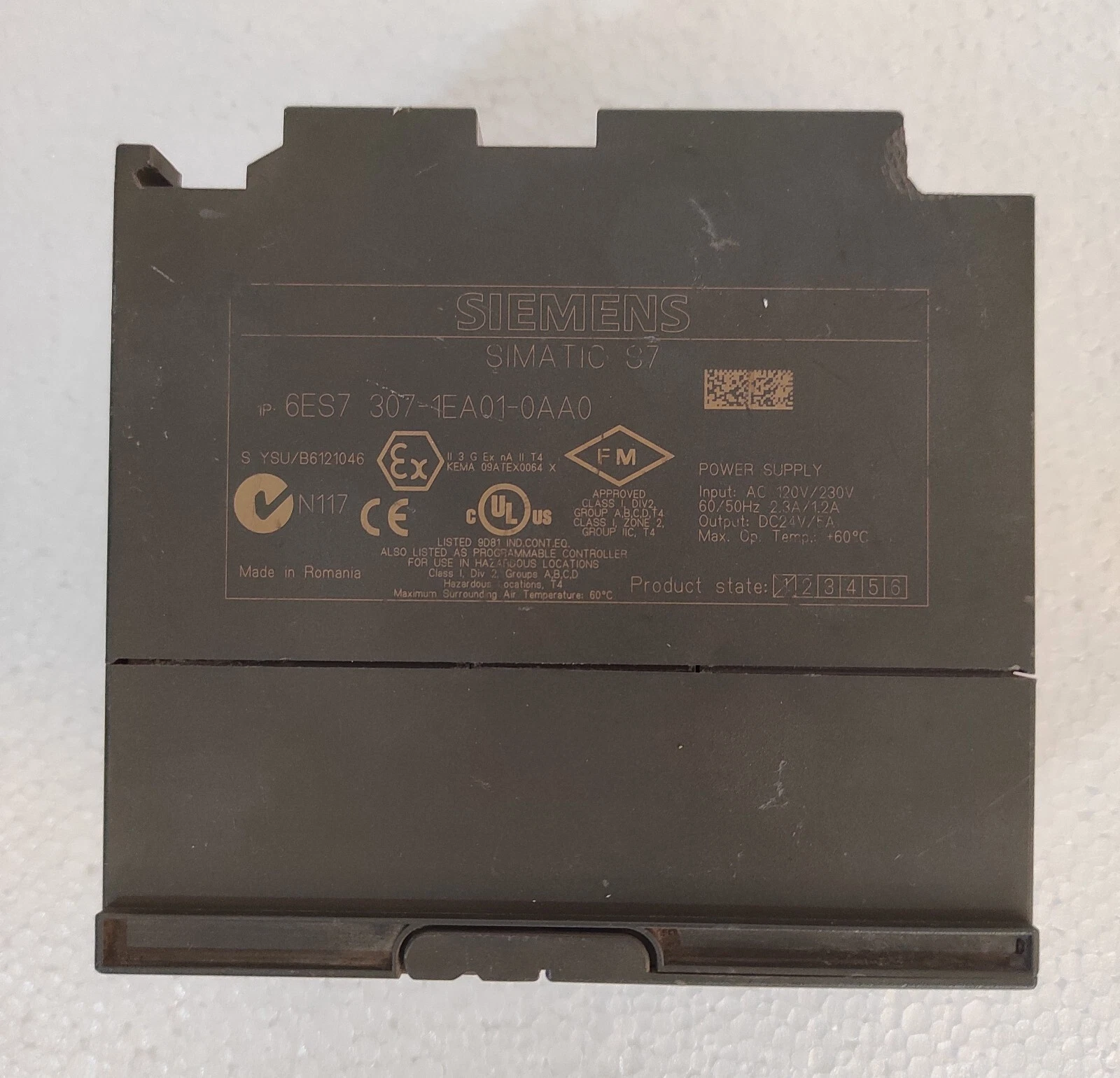 Siemens 6ES7307-1EA00-0AA0 Simatic S7-300 PS307 Regulated Power Supply